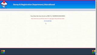 eRegistration in Stamp and Registration Uttarakhand [upl. by Medarda423]