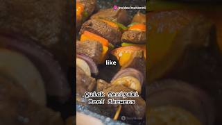 Quick Teriyaki Beef Skewers deliciousrecipes cooking foodrecipe food recipe shorts short [upl. by Papert]