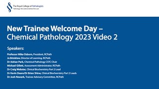 New Trainee Welcome Day 2023  Chemical Pathology [upl. by Malissia102]