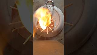 Unlocking a Lock with a Burning Matchstick  Shocking Life Hack viralvideo viralshorts viral [upl. by Emlen]