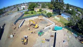 Aumsville Elevated Water Reservoir Construction TimeLapse [upl. by Anirtep]