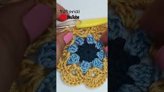 Uncinetto  Mattonella Fiore dAfrica crochet tutorialuncinetto uncinettofacile [upl. by Ennavoj139]