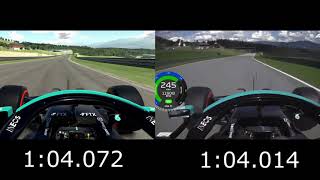 iRacing vs Real Life  Mercedes W12 F1 [upl. by Leandro]