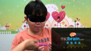 Blindfold to distinguish different colors3 midbrain activation Little Genius [upl. by Conny510]