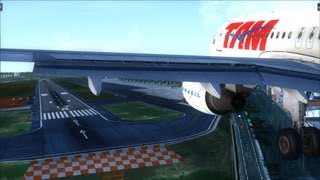 FSX MOVIE HD  Congonhas Airport  São Paulo SBSP [upl. by Galligan]