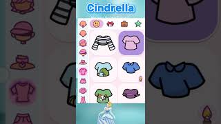 DISNEY PRINCESS CINDRELLA Makeover shorts short avatarworld disneyprincess trend [upl. by Anilet]