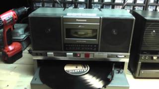 Panasonic SGJ500 amp SGJ550 Turntable Boomboxes from the 1980s [upl. by Leunamne]