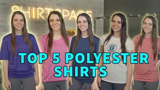 FIVE 5 Of The Top Polyester Shirts On The Market [upl. by Kelci]