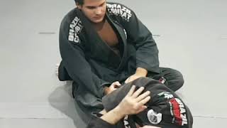 JiuJitsu  Raspagem com Montada e Americana Variação para o Armlock [upl. by Ladiv]