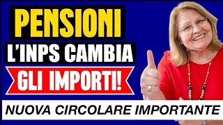 🔴 INPS 👉 CAMBIANO GLI IMPORTI DELLE PENSIONI ➡︎ NOVITÀ IMPORTANTISSIME❗ [upl. by Marsden]