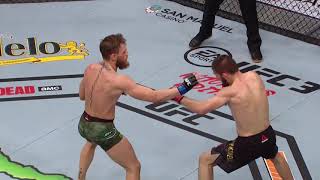 Khabib Nurmagomedov Overhand Right vs Conor McGregor  Slow Motion [upl. by Hedges]