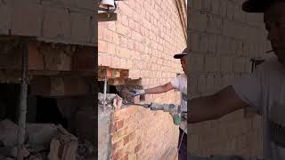 Brick house load bearing wall column replacement process good tools can improve work efficiency [upl. by Ollie]