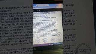 convenio atu municipalidad de surco operativos se hacen con la policia cosa que no se cumple [upl. by Parrisch]