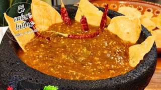 COMO HACER UNA SALSA DE CHILE DE ÁRBOL Y JITOMATE [upl. by Salamanca667]