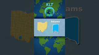 Some Of Ohios Counties  KLT Geography shorts [upl. by Olzsal]