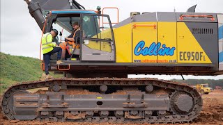 Volvo EC950 In Cab View [upl. by Oiratno]