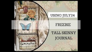 JULY24 FREEBIE Process video TALL Skinny Journal from Amazon Packaging [upl. by Mildred]