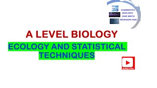 A level  Biology  Edexcel  Topic 5B  Ecology and statistical techniques [upl. by Ivory]