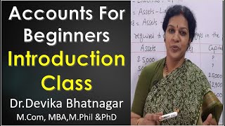 1 Accounts Introduction Class For Beginners [upl. by Ahsilem]