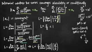 Absolute and conditional convergence KristaKingMath [upl. by Towroy712]