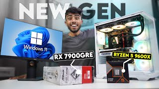 RYZEN 5 9600X PC BUILD ⚡️ With 16GB GPU  Best For Gaming amp Editing At Max Settings 🤩 Antec [upl. by Enaz]