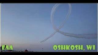 A visit to EAA in Oshkosh WI for the night air show and fireworks eaa oshkosh airshow planes wi [upl. by Piero]