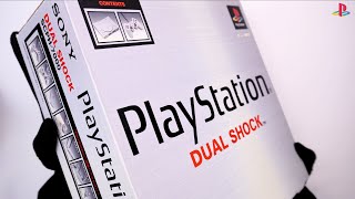 Original PS1 SCPH7000 Unboxing  DualShock’s Debut  ASMR  Sony 1998 [upl. by Nida]