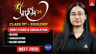 BODY FLUIDS AND CIRCULATION CLASS 11  NEET 2025  BLOOD COAGULATION BLOOD GROUP BY BHARTI MAM 2 [upl. by Karita62]