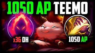 YOU CANT BEAT TEEMO JUNGLE LATE GAME 1050 AP x36 DARK HARVEST STACKS  Teemo Jungle Carry Guide [upl. by Enaile]