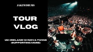 Tour Vlog  UK  Ireland wNova Twins supporting Muse [upl. by Felita]