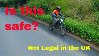 Very fast illegal uninsured unregistered and untaxed ebikeAll ok until theres an accident [upl. by Animas912]