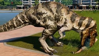 Jurassic World Evolution  Baryonyx amp Ceratosaurus Breakout amp Fight 1080p 60FPS [upl. by Vala]