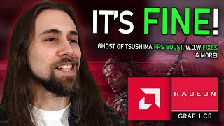 AMD Adrenalin 2451 Drivers  FPS Boost in Ghost of Tsushima LOTS of FIXES amp More [upl. by Atikcir870]