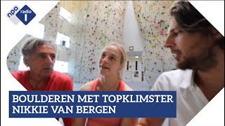 Boulderen met topklimster Nikkie van Bergen  NPO Radio 1 [upl. by Ardeth]