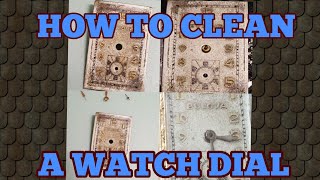 How to clean a watch dial [upl. by Llertnac339]