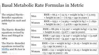 Basal Metabolic Rate BMR Calculation Example [upl. by Ainslee273]