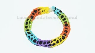 Loom Bandz Anleitung deutsch Spiral  Armband knüpfen [upl. by Eanyl]