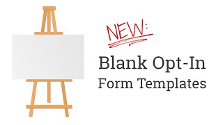 New quotBlankquot Optin Form Templates in Thrive Leads for WordPress [upl. by Sibylle]