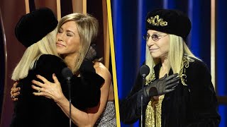 SAG Awards Jennifer Aniston Presents Barbra Streisand With Lifetime Achievement Award [upl. by Ylehsa950]