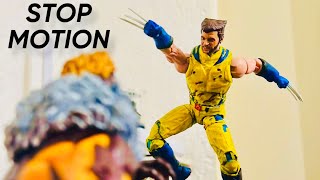 Wolverine vs Sabertooth stop motion scene [upl. by Sosanna465]