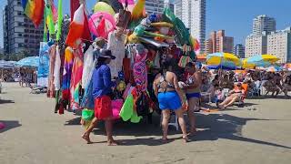 walking along the beaches of Guarujá coast of São Paulo Brazil [upl. by Stannfield]