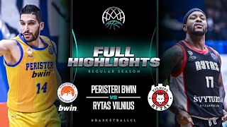 Peristeri bwin v Rytas Vilnius  Full Game Highlights  BasketballCL 202324 [upl. by Gunn]