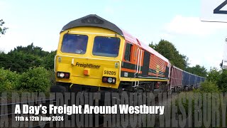 A Days Freight Around Westbury 110624  4K [upl. by Pirali]