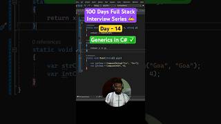 day14  Full Stack interview  What is Generics in C shorts coding csharp dotnet [upl. by Diaz]