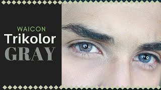 Waicon TriKolor  Gray Contact Lens Review [upl. by Rollins]