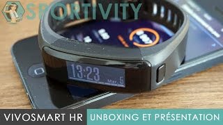 Garmin Vivosmart HR  Présentation et Test FR  Le capteur dactivité avec mesure cardio [upl. by Gollin]