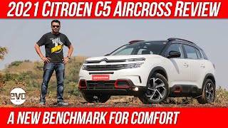 2021 Citroen C5 Aircross Review  This French SUV is the new benchmark for Comfort  evo India [upl. by Lederer]