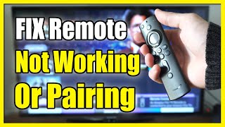 How to Fix Remote Not Working amp Not Pairing on Firestick 4k Easy Method [upl. by Othella]