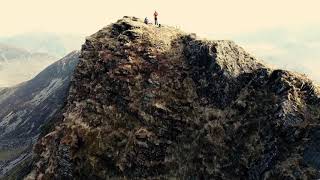 Drone footage of Nantlle Ridge Snowdonia Wales UK [upl. by Marriott]