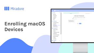 Enrolling macOS Devices  Miradore MDM Howto Tutorials [upl. by Avilo]